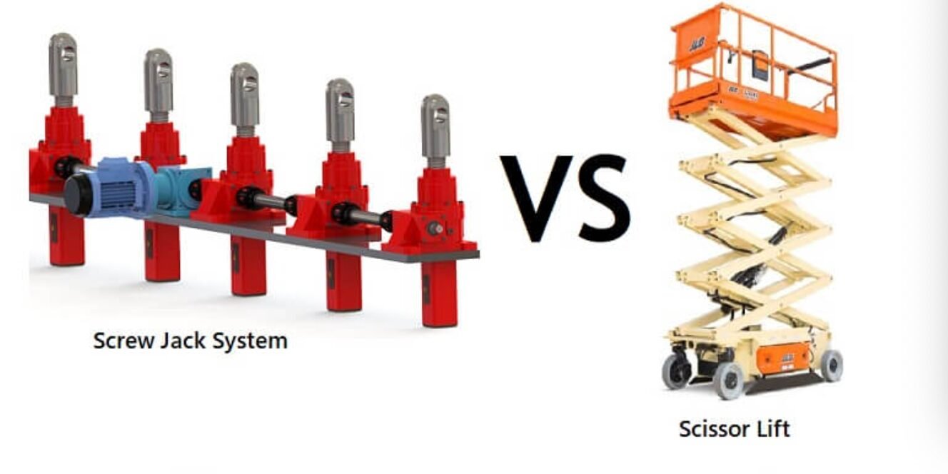 Screw Jacks System VS Scissor Lift1 Screw Jacks System VS Scissor Lift1